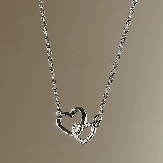 Women's Dual Heart Pendant